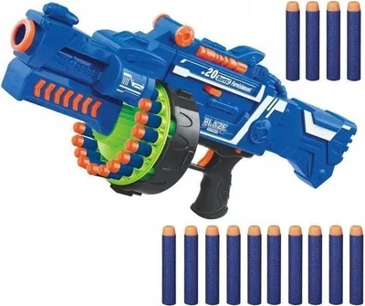 Obrázek produktu pro Rotační kulomet "Rotačák" na pěnové náboje pro děti 52 cm - (K119096).