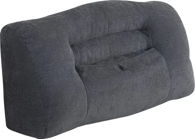 Produktbild von PillowPalette - Ecksofakissen, Sofarückenlehnenkissen, Rückenstützkissen, 90x22x42cm,  Grau, dekoratives Dekokissen