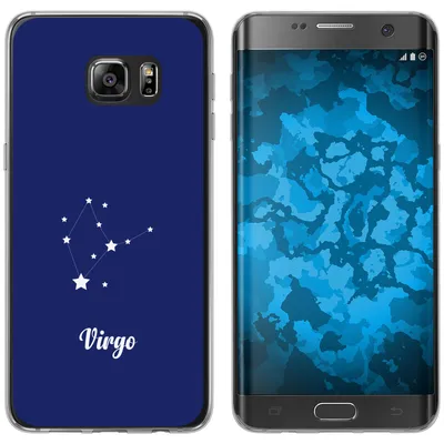 Produktbild von PhoneNatic Case kompatibel mit Samsung Galaxy S7 Edge Silikon-Hülle SternzeichenVirgo M2