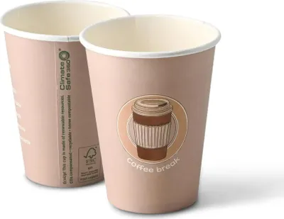 Produktbild von Kaffeepausen-Dispersionsbecher aus Papier, 350 ml, 50 Stück