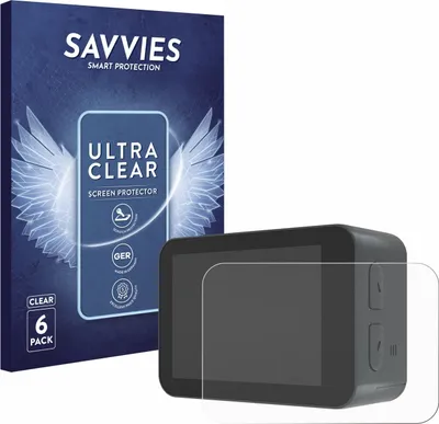 Produktbild von 6x Für Akaso V50X Schutzfolie Savvies Displayschutz Display Schutz Folie Klar Transparent