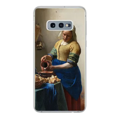 Produktbild von MuchoWow® Handyhülle Schutzhülle Hülle für Samsung Galaxy S10e Das Milchmädchen - Johannes Vermeer Silikon Softcase Handy Hülle - Handy