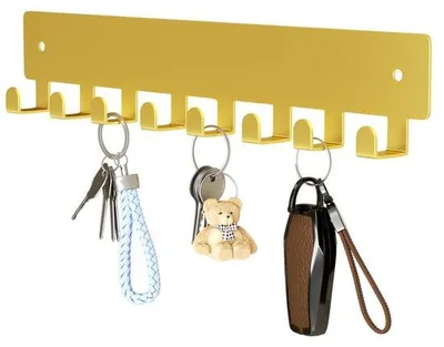 Produktbild von Stilvolle Wandhaken mit hoher Klebeträgung für Schlüssel und Dekoration