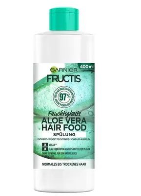 Image de Garnier Fructis, Hairfood Aloe Vera, après-shampooing, 400 ml