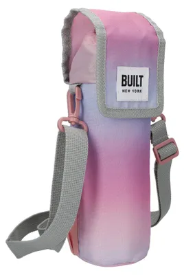 Produktbild von BUILT Isolierte Flaschentasche mit Schultergurt & 'Interaktives', 100% Polyester mit lebensmittelsicherer PEVA-Innenbeschichtung, 9 x 11 x 25 cm