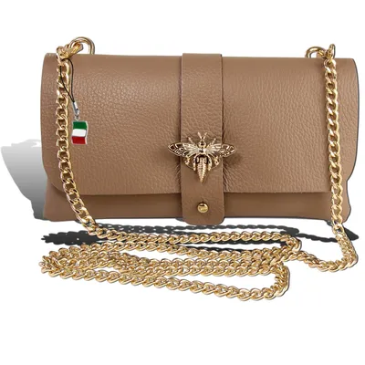 Produktbild von Florence Tasche taupe beige Leder Clutch D2OTM803N