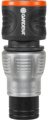 Produktbild von Gardena 18253-50, Schlauchanschluss, Metall, Schwarz, Orange, Silber