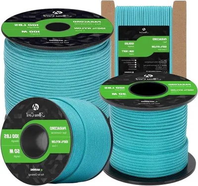 Zdjęcie produktu dla Sznurek nylonowy – 2 mm x 100 m – do majsterkowania – 1 rdzeń – turkusowy