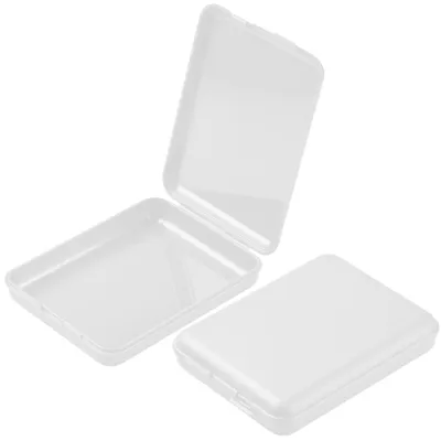 Produktbild von Flache weiße Kunststoff-Aufbewahrungsbox mit Kindersicherung für Medikamente, 7,5 cm breit