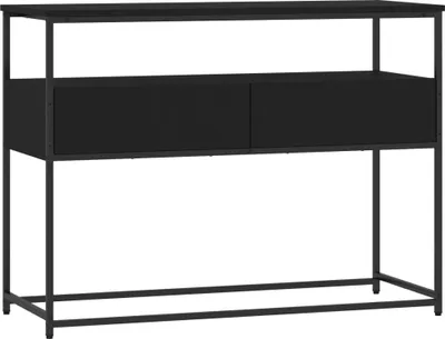 Obrázok produktu pre vidaXL Konzolový stôl čierny 100x40x75 cm Drevo Materiál