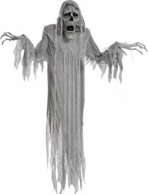 Produktbild von Sprechende Geister Phantom Halloween Figur mit Sound & Lichteffekt 180cm