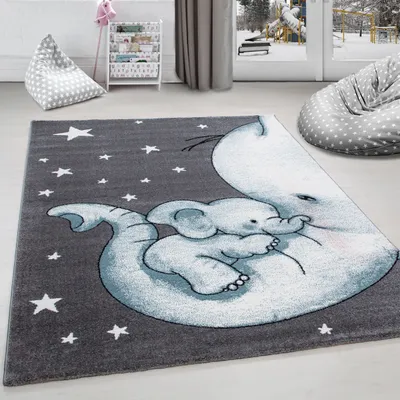 Obrázek produktu pro Koberec s roztomilým designem – krásný motiv pro malé objevitele, velikost: 80 x 150 cm, Barva: Modrá-8