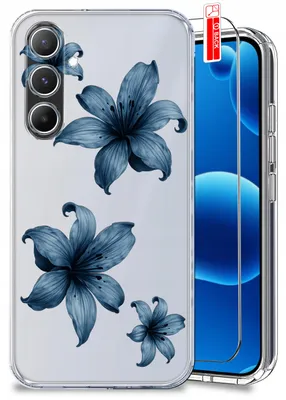 Obrázok produktu pre Puzdro pre Samsung A36 5G – jarné motívy, jarné kvety, priehľadné puzdro + ochranná fólia na displej