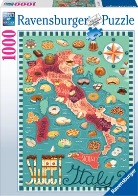 Produktbild von Ravensburger Puzzle Karte Von Italien Süß (12001237) 1000 Stücke Mehrfarbig  Mehrfarbig One Size