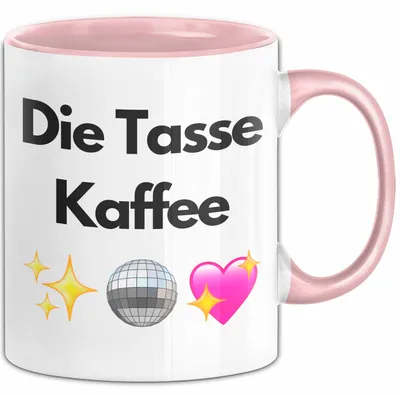 Produktbild von Die Tasse Kaffee Geschenk Lustiger Spruch Geschenkidee (Rosa)