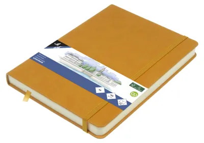 Productafbeelding van Tekenschrift A5 okergeel Polyurethanhardcover met 80 bladen