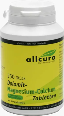 Produktbild von Allcura Dolomit-Magnesium-Calcium Tabletten, 250 St. Tabletten