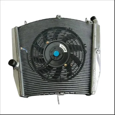 Imagen del producto de Radiador de aluminio para motocicleta, compatible con Honda CBR1000RR de 2006 a 2007. Pieza de repuesto para sistema de refrigeración