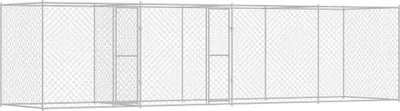 Produktbild von vidaXL Hundekäfig Silber 800 x 200 x 200 cm Verzinkter Stahl