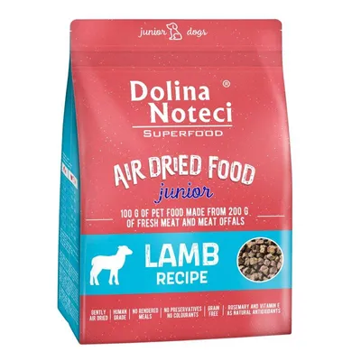 Zdjęcie produktu dla Dolina Noteci Superfood danie z jagnięciny Junior karma suszona dla psa 1 kg