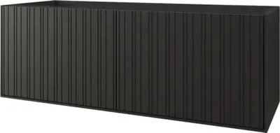 Produktbild von Jungborn Waschbeckenunterschrank SEIMILA BxHxT 120 x 43 x 46 cm Frontfarbe schwarz matt