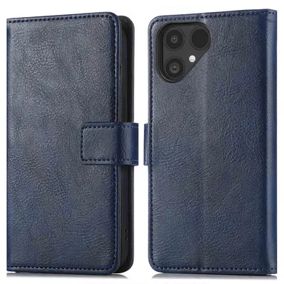 Imagen del producto de Funda Tipo Libro de Lujo para Fairphone 6 / 6+ - Azul oscuro