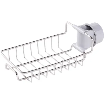 Produktbild von Duschablage zum Hängen aus Edelstahl, ohne Bohren zu montieren mit Haken Schwammhalter Seifenkorb Seifenhalter für alle Durchmesser von 20-25mm Runde Duschstange