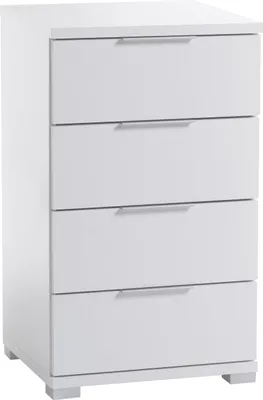 Produktbild von Nachtkommode LAVAL in Weiß mit 4 Schubkästen