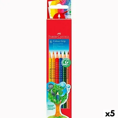 Zdjęcie produktu dla FABER-CASTELL 112406 Farbstifte Colour GRIP,6er-P.