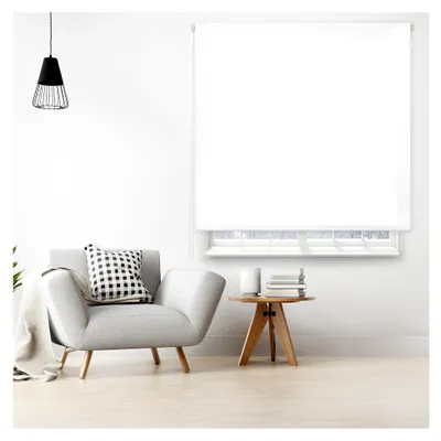Produktbild von Transparentes Rollo nach Maß | Weiß | 60 x 250 cm (Breite x Höhe) Stoffgröße 57 x 245 cm | lichtdurchlässige Rollos für Fenster
