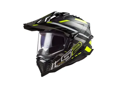 Produktbild von LS2 MX701 Explorer Carbon Edge Motocross Helm, schwarz/gelb, S (55/56)