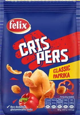 Obrázek produktu pro Felix Orz Crispers przekąska o smaku paprykowo-serowym 125 g