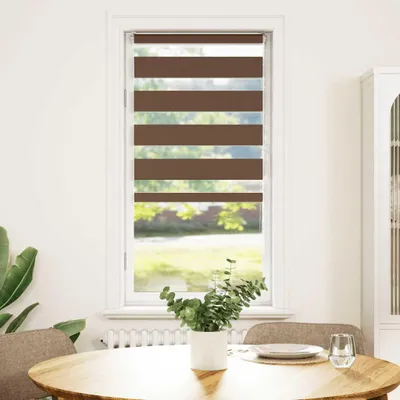 Obrázek produktu pro vidaXL Dvojitá roleta hnědá 55x150 cm Šířka látky 50,9 cm Polyester