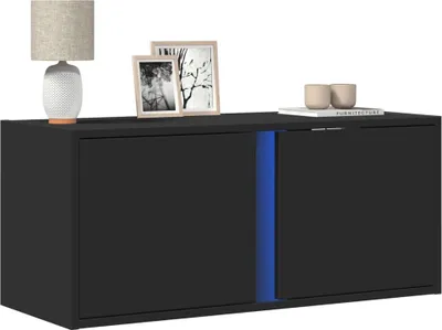 Obrázok produktu pre Maison Exclusive - TV skrinka s LED osvetlením Čierna 80x31x35 cm