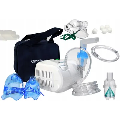 Obrázok produktu pre Kompresorový inhalátor Omnibus BR-CN116 biely + tuba + taška