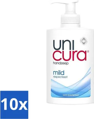 Immagine prodotto di Unicura Sapone liquido per mani delicato 250 ml - Confezione risparmio - 10 pezzi