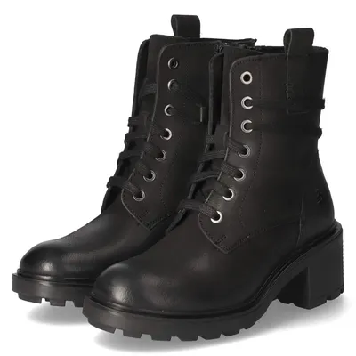 Imagen del producto de Botines de caña baja para mujer, marca Bullboxer, color negro, material: cuero, talla: 38