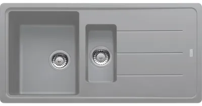 Obrázok produktu pre Franke Maris základný vstavaný drez Fragranit drez BFG 651-97 Kamenná sivá Otočný gombík od 60 cm 114.0256.627