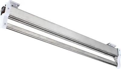 Produktbild von Ausziehbare Kleiderstange, teleskopische Kleiderschrank-Schiene 542 mm, verstellbar – weiß