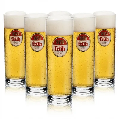 Produktbild von 6x Früh Kölsch Bier Glas 0,3l Rastal