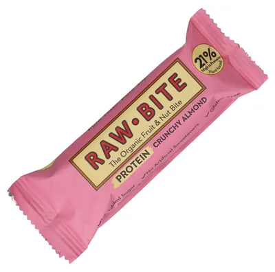 Produktbild von RAWBITE The Organic Fruit & Nut Bite Protein Crunchy Almond 45g