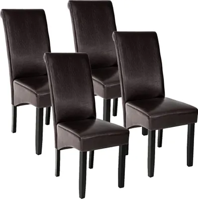Produktbild von tectake® Esszimmerstuhl gepolstert mit Kunstlederbezug 44 x 63 x 106 cm