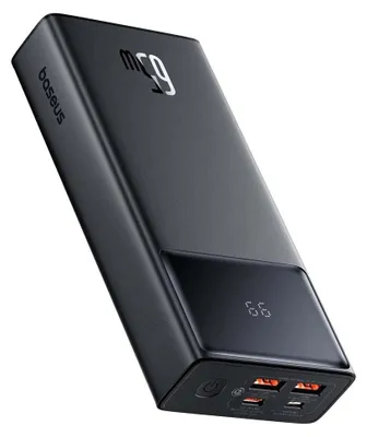 Obrázok produktu pre Baseus STAR LORD OVERSEAS EDITION 20.000 MAH DIGITAL DISPLAY POWERBANK 65W-SIYAH, 20000 mAh, Lítium polymér (lipo), Čierna