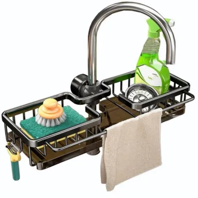 Hängendes Spülbecken-Organizer-Regal mit Abtropfschale, 31,5 cm