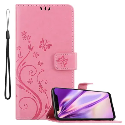 Produktbild von Cadorabo Hülle für Xiaomi Mi 8 Schutz Hülle in Rosa Schutzhülle Handy Hülle Etui Case Blumen Flower