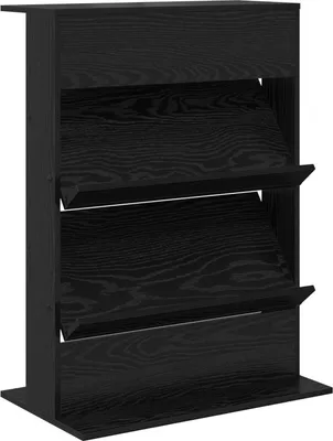 Immagine prodotto di Scaffale per riviste Rovere Nero 70 x 41 x 96 cm
