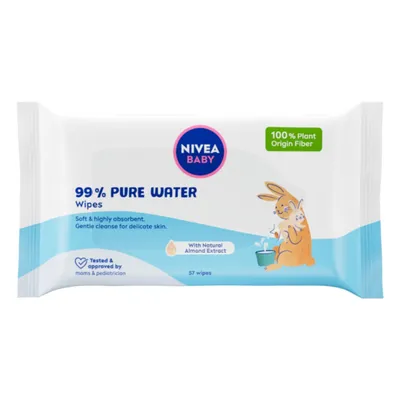 Produktbild von Nivea Baby Biologisch Abbaubare Feuchttcher, 99% Reines Wasser, 57 Stck