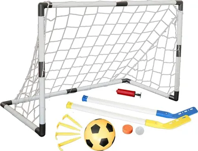 Produktbild von MASTER Tor 94 x 61 x 48 cm mit Zubehör - Ball und Hockeyschläger