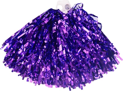 Produktbild von Cheerleader-Pompons aus Metallfolie, Cheer Poms mit Griff, Cheerleading-Kostümzubehör für Teamgeist, Sport, Tanzparty, Jubel