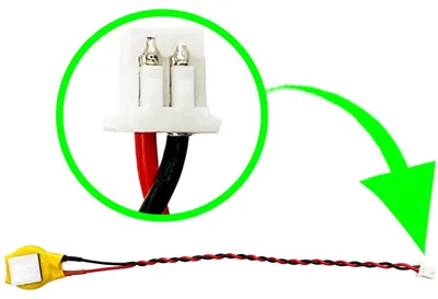 Produktbild von plug cable RTC CMOS Battery CR1220 with Cable 10cm and 2-Pin Connector 4 x 3 mm